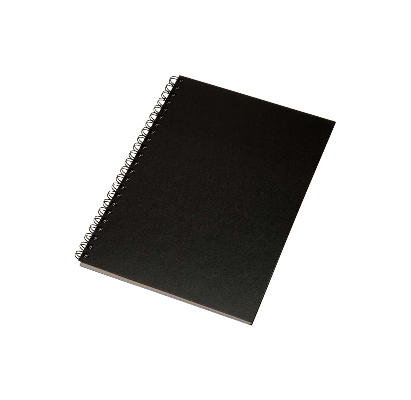 Esselte Notesblok Memo Art A5 wire-o lin. sort Notesbog 16492