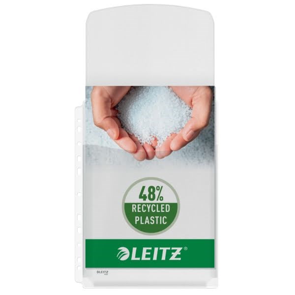 Leitz Premium Ekspanderende lomme m/klap A4 170my, 48 % præ-consumer recirkuleret plast