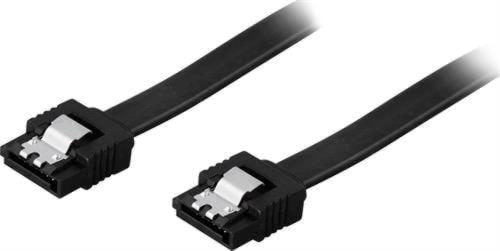 Pro SATA Cable - Black - 0.5m Sata Kabel Sort SATA6SSB-0.5