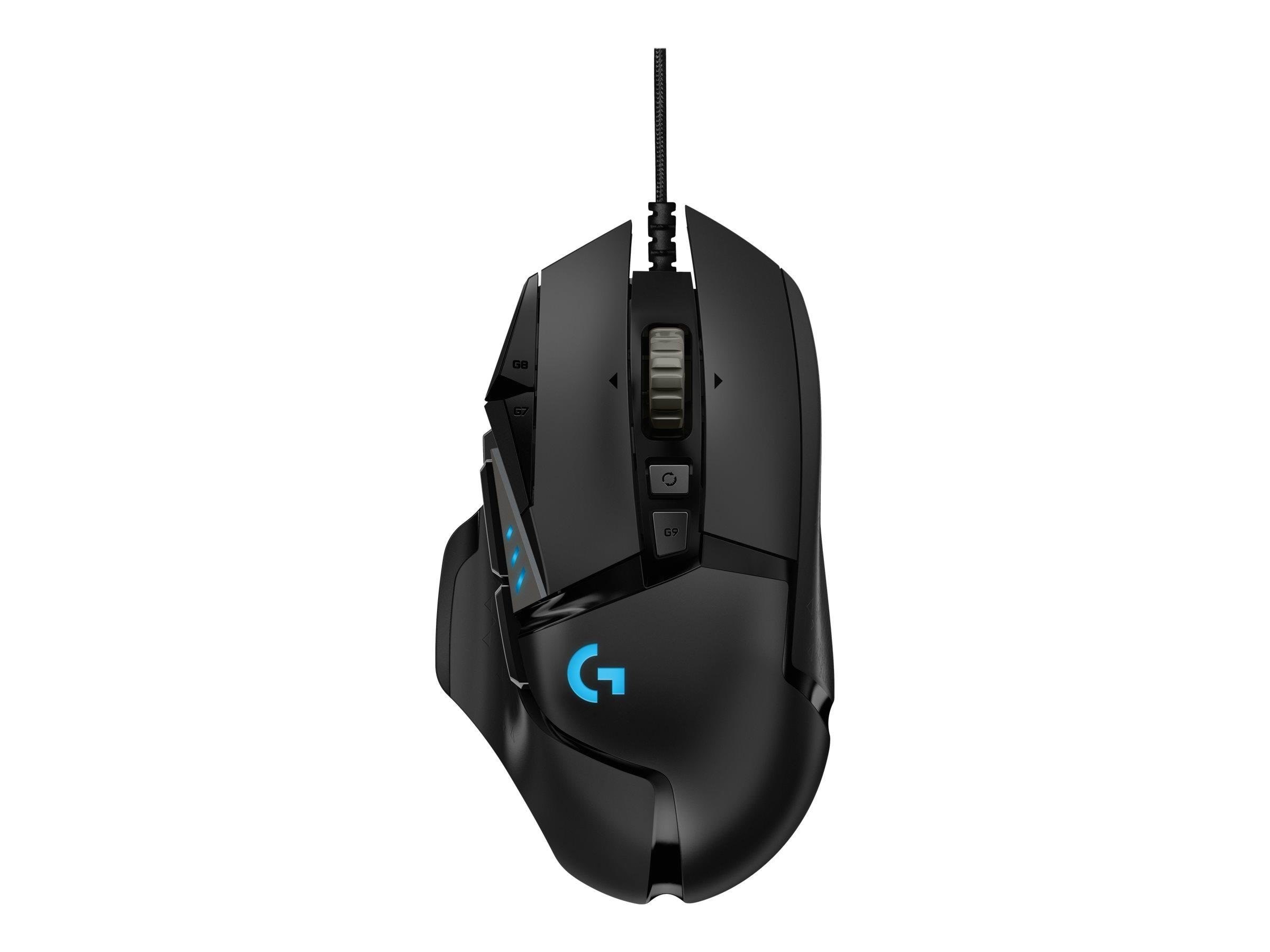 Logitech G502 HERO - Gaming Mus - Optisk - 11 knapper - Sort med RGB lys Mus 910-005471