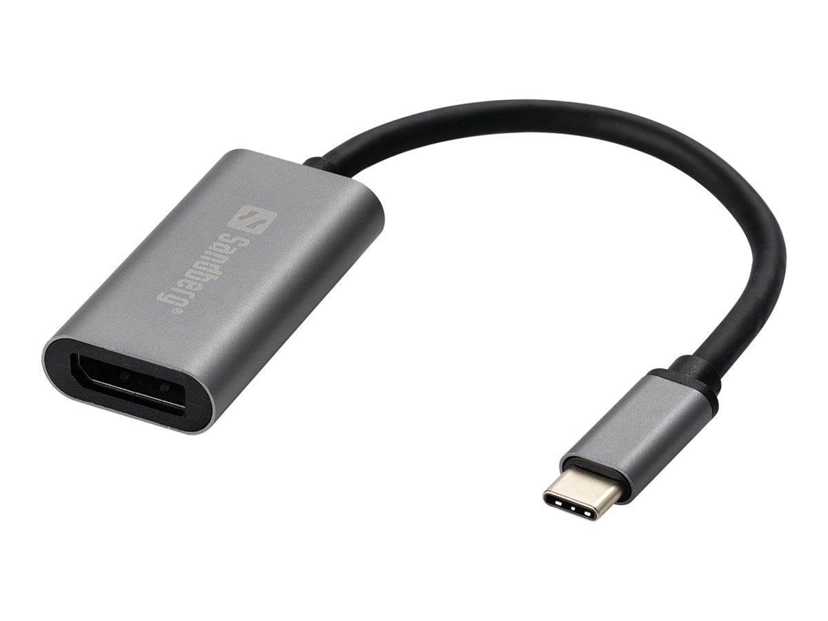 Sandberg USB-C to DisplayPort Adapter Skærmkabel Grå 136-19
