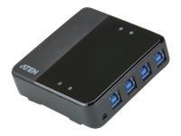 ATEN USB 4-port USB 3.0 Peripheral Sharing Device USB hub - 4 ports - Grå Usb Hub US434-AT
