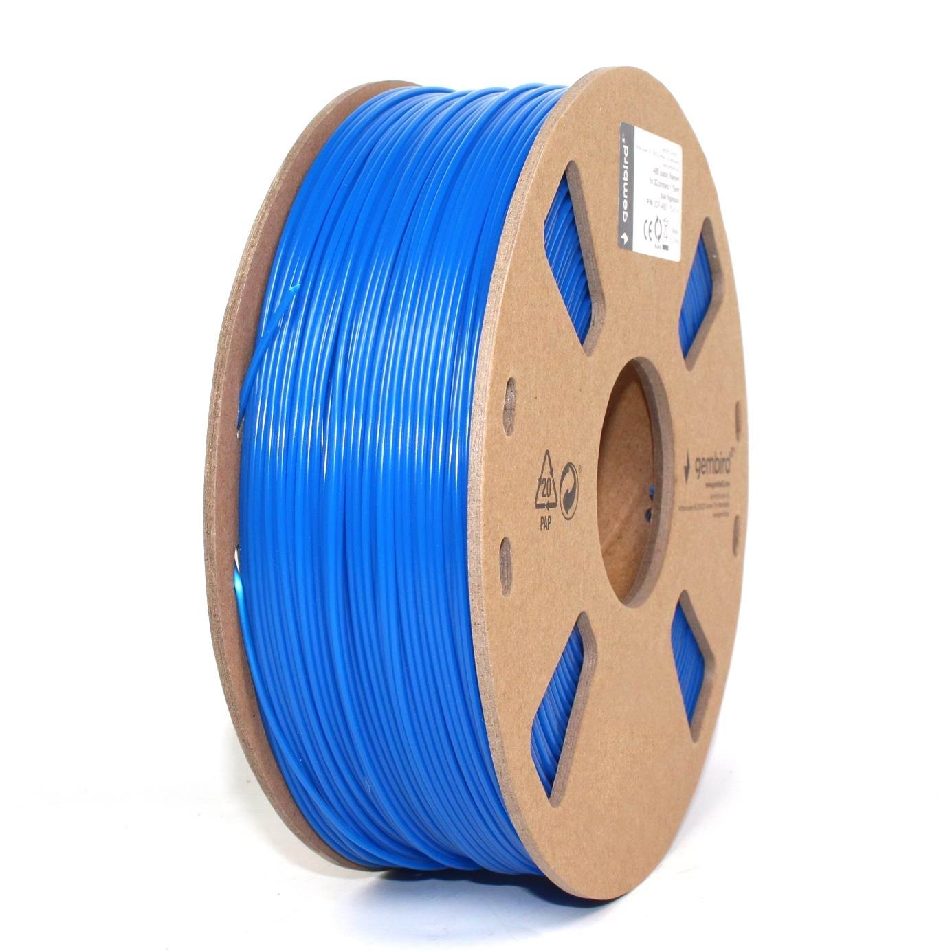 Gembird ABS filament - Blå - 1.75mm ø - 1 kg