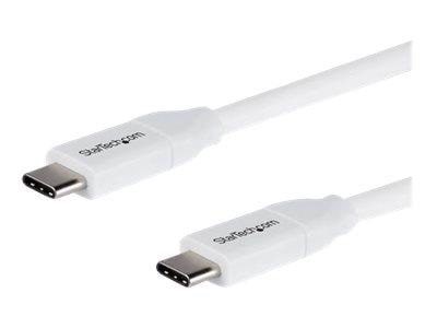 StarTech.com 4m 13ft USB C to USB C Cable 5A PD - USB 2.0 USB-IF Certified - USB-C cable - 4 m Usb Kabel Hvid USB2C5C4MW