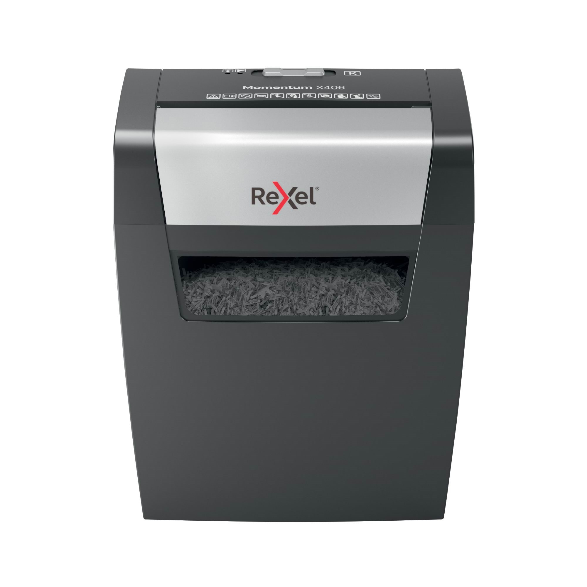 Rexel Momentum X406 makulator, P4, krydsmakulering 4x30 mm, 6 ark Makulator 2104569EU