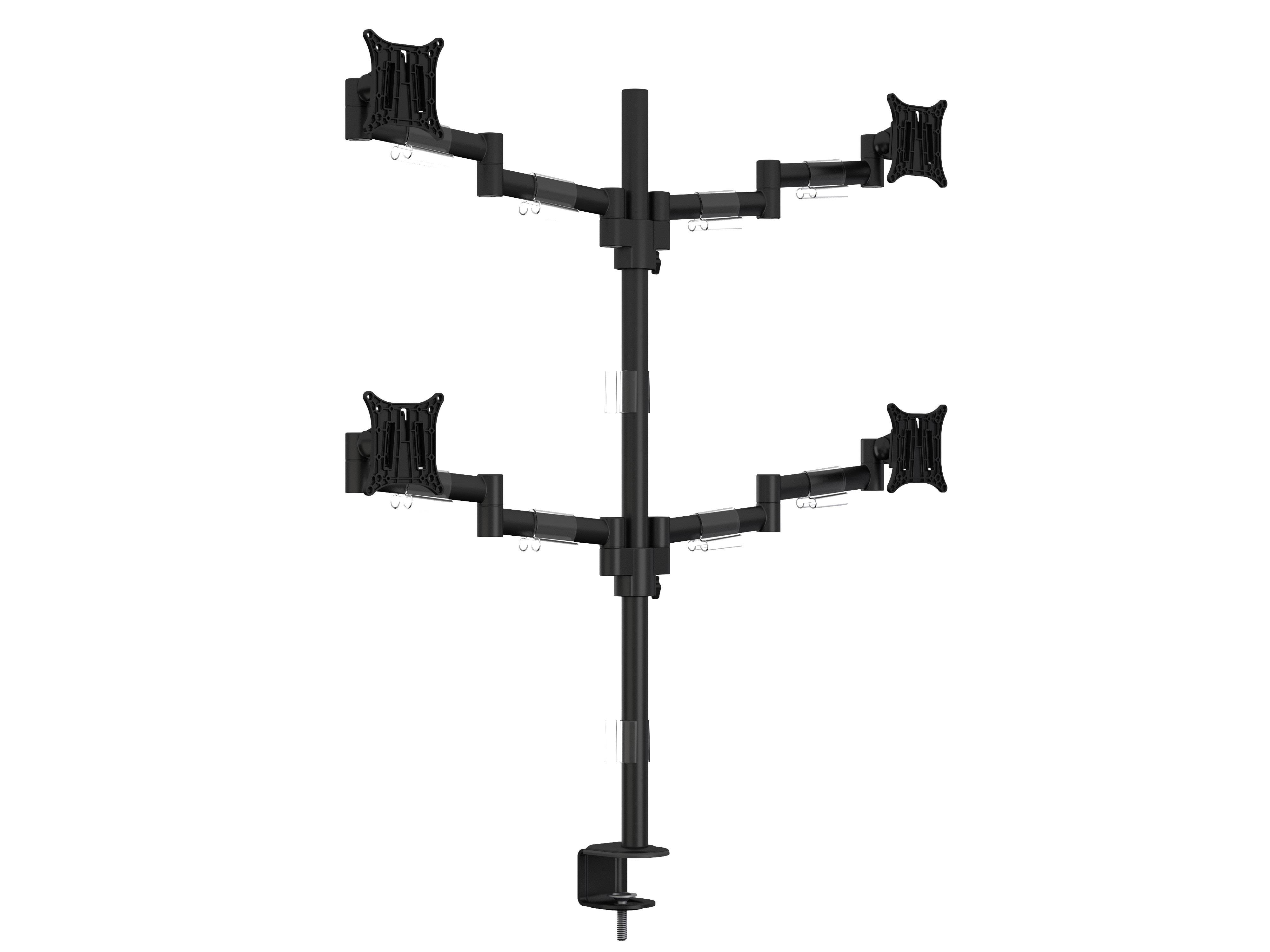 Multibrackets M VESA Deskmount Officeline Quad Black Skærmholder 7350073735891