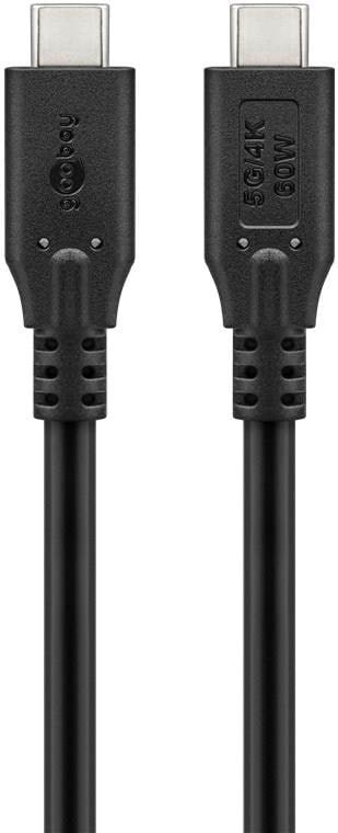 Pro USB-C USB-C - 0.5m - Sort Usb Kabel 4040849679759