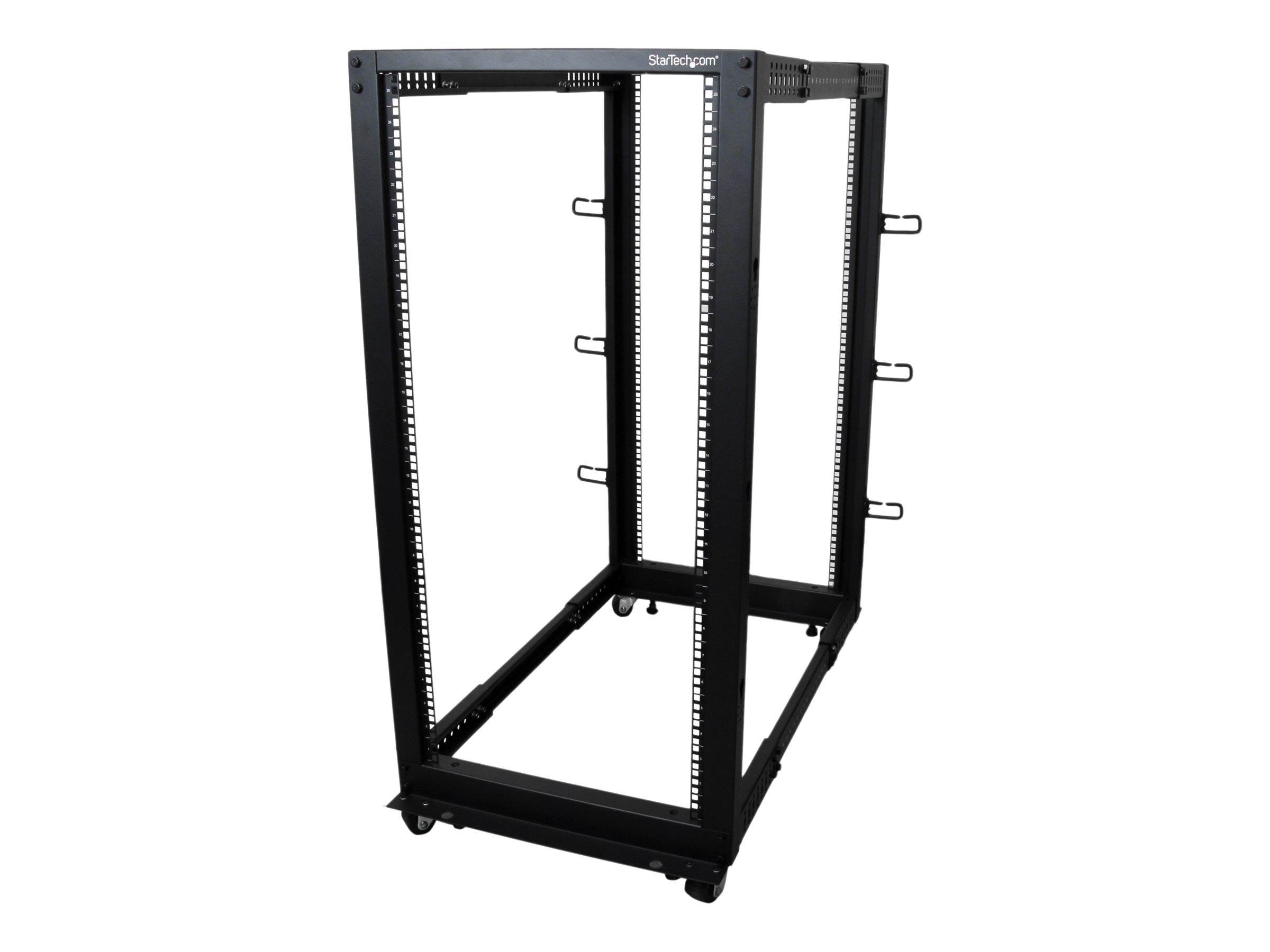 StarTech.com 4POSTRACK25U - 25U - Open Frame Rack Cabinet Rackskab