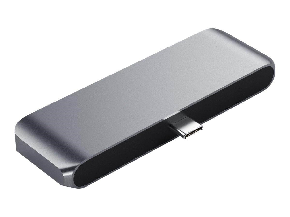 Satechi Aluminum Type-C Mobile Pro Hub Adapter - Space Grey Docking Station ST-TCMPHM