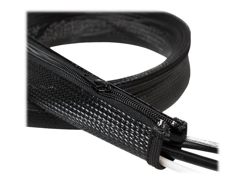 LogiLink - Flexible Cable protection with Zipper 1 Kabel Organisering Sort KAB0046