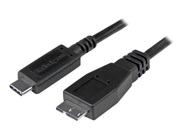 StarTech.com USB 3.1 USB-C to USB Micro-B Cable - USB-C cable - 1 m Usb Kabel Sort USB31CUB1M