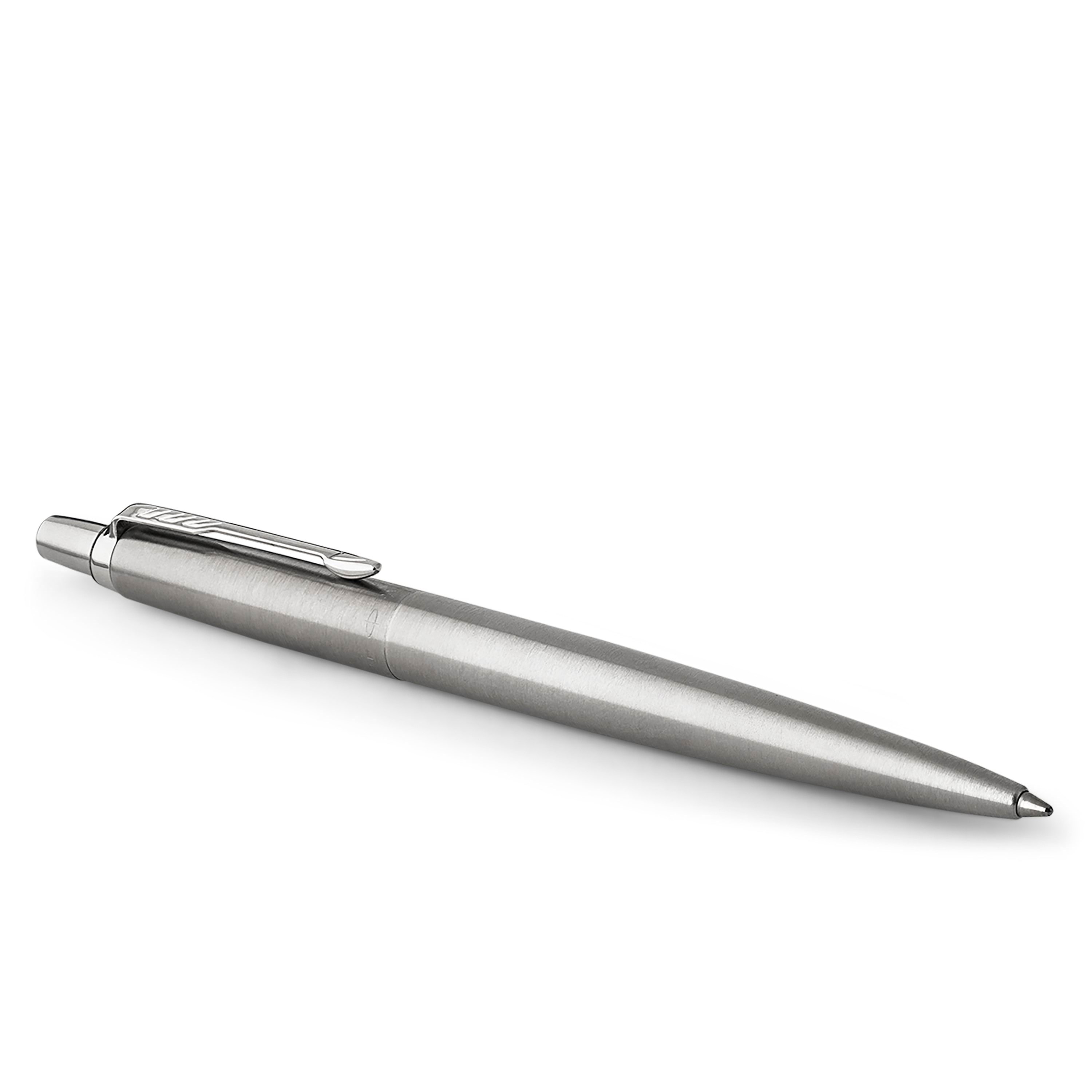 Parker Jotter kuglepen | rustfrit stål med detaljer i krom | medium spids blå blæk Tegneværktøj 1953170