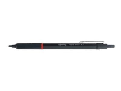 Rotring rOtring Rapid Pro mekanisk blyant | HB 0,5 mm blyant til fremdrift | Reduceret blybrud | Mat sort fuldmetal tønde Tegneværktøj 1904258