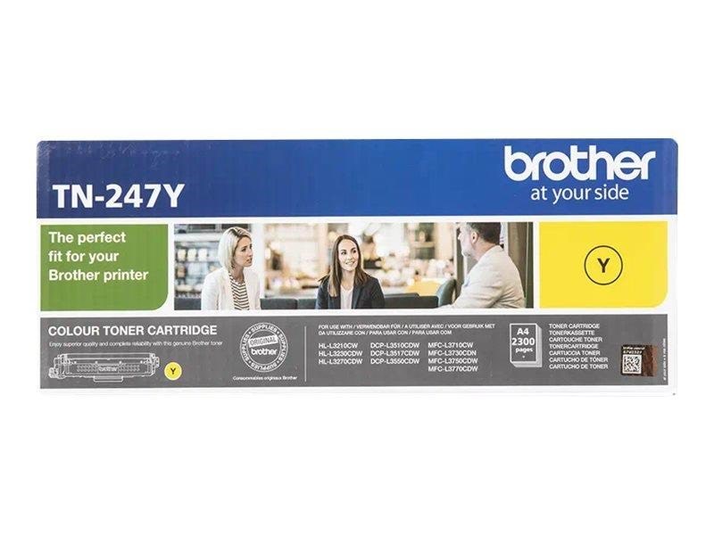 Brother TN247Y / TN 247Y Yellow Toner Printerpatron Og Toner Gul