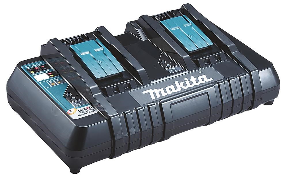 Makita Oplader til 2 x 14,4V / 18V LXT-batterier Akku Lader 196933-6