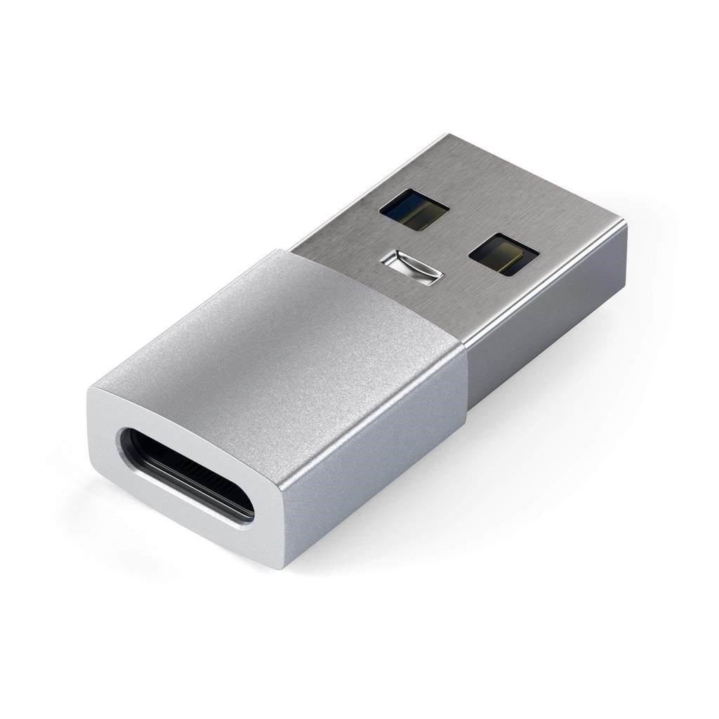 Satechi Type-A to Type-C Adapter Usb Kabel Sølv ST-TAUCS