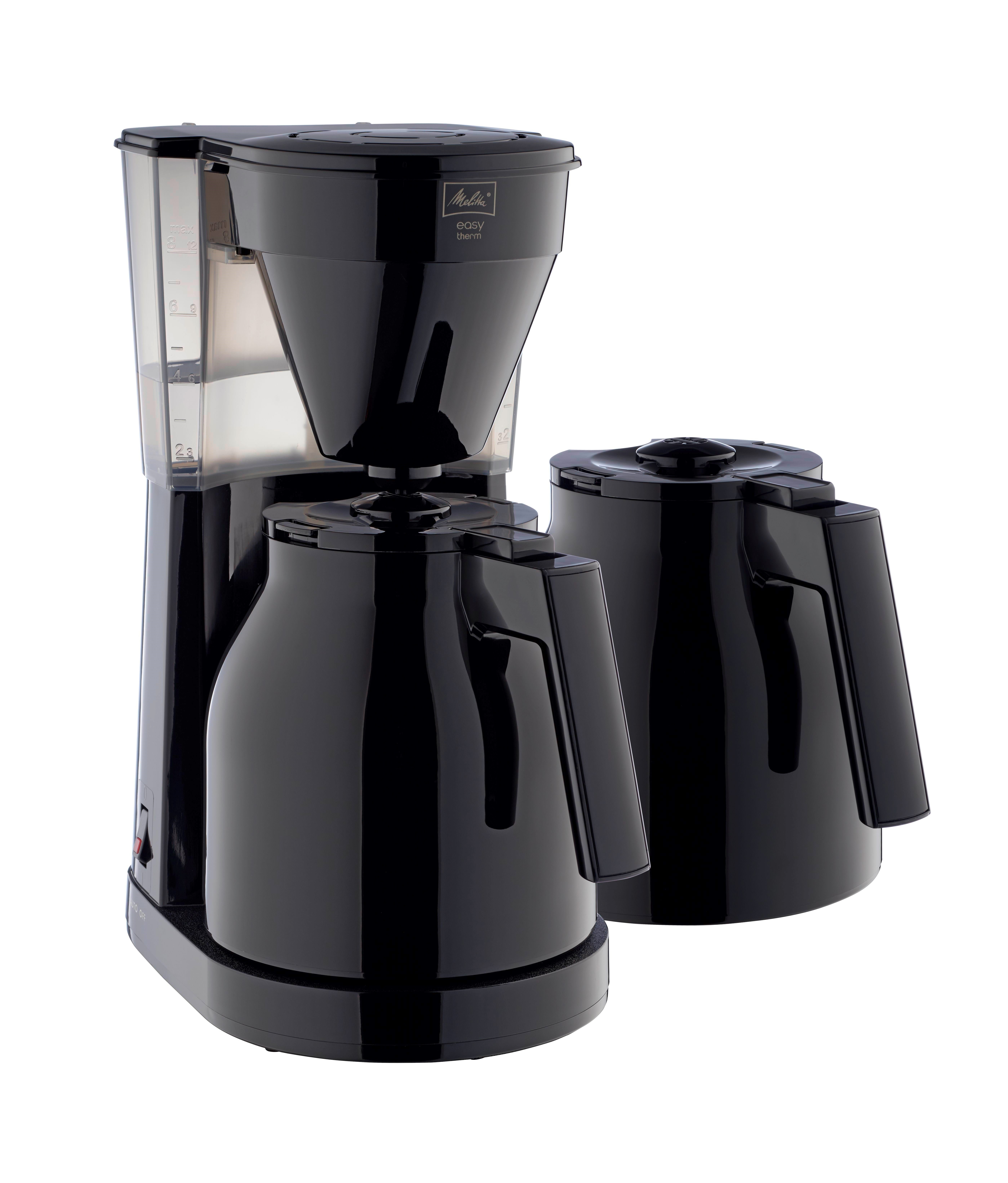 Melitta Easy Therm - Black (Incl 2 pots) Kaffemaskine Sort 6763357