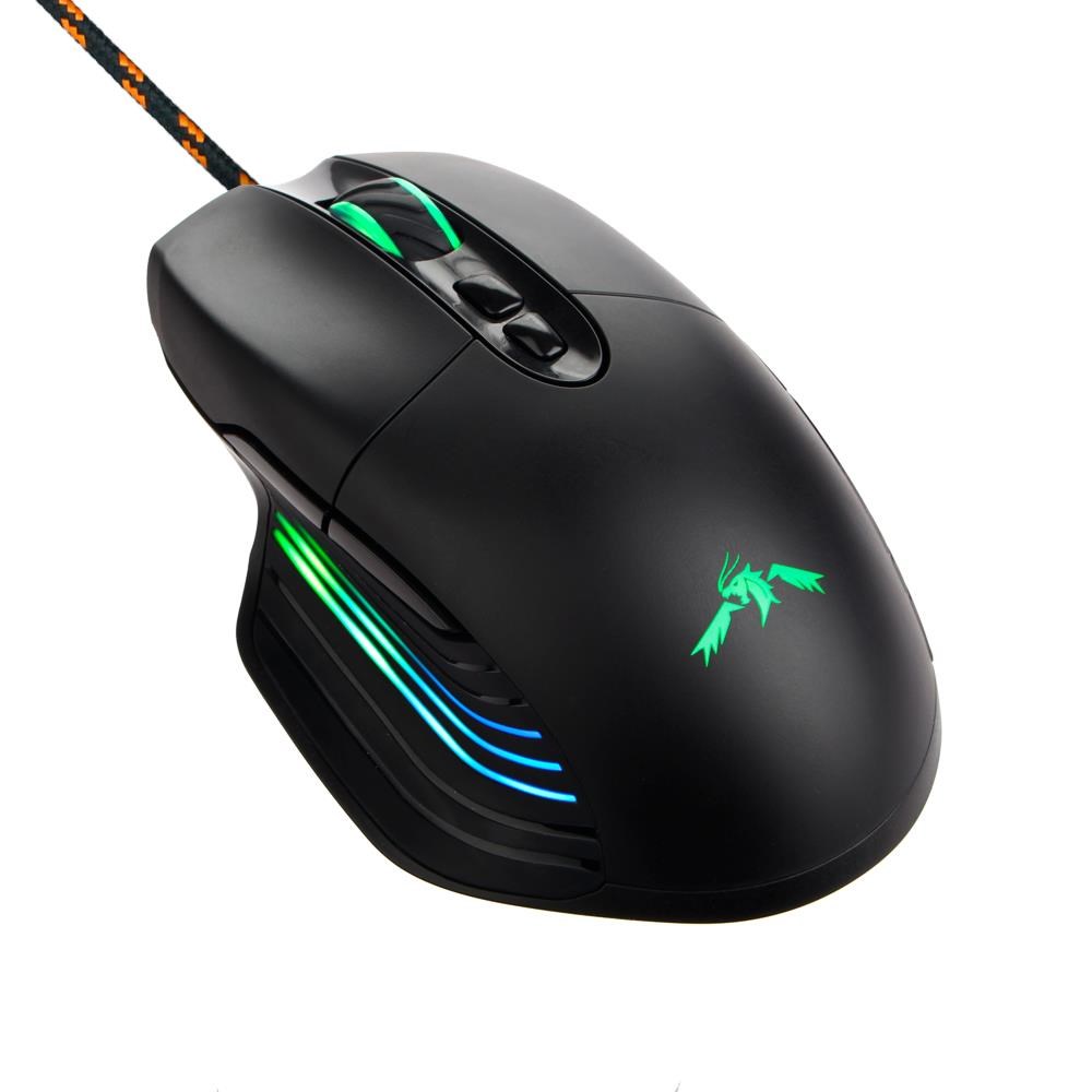 DUTZO Senshi RGB - Gaming Mus - Optisk - 7 knapper - Sort med RGB lys Mus SENSHI3325-RGB