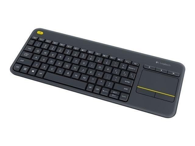Logitech K400 Plus Ergonomic Wireless Touch - Tastatur - Amerikansk engelsk - Sort Tastatur 920-007145