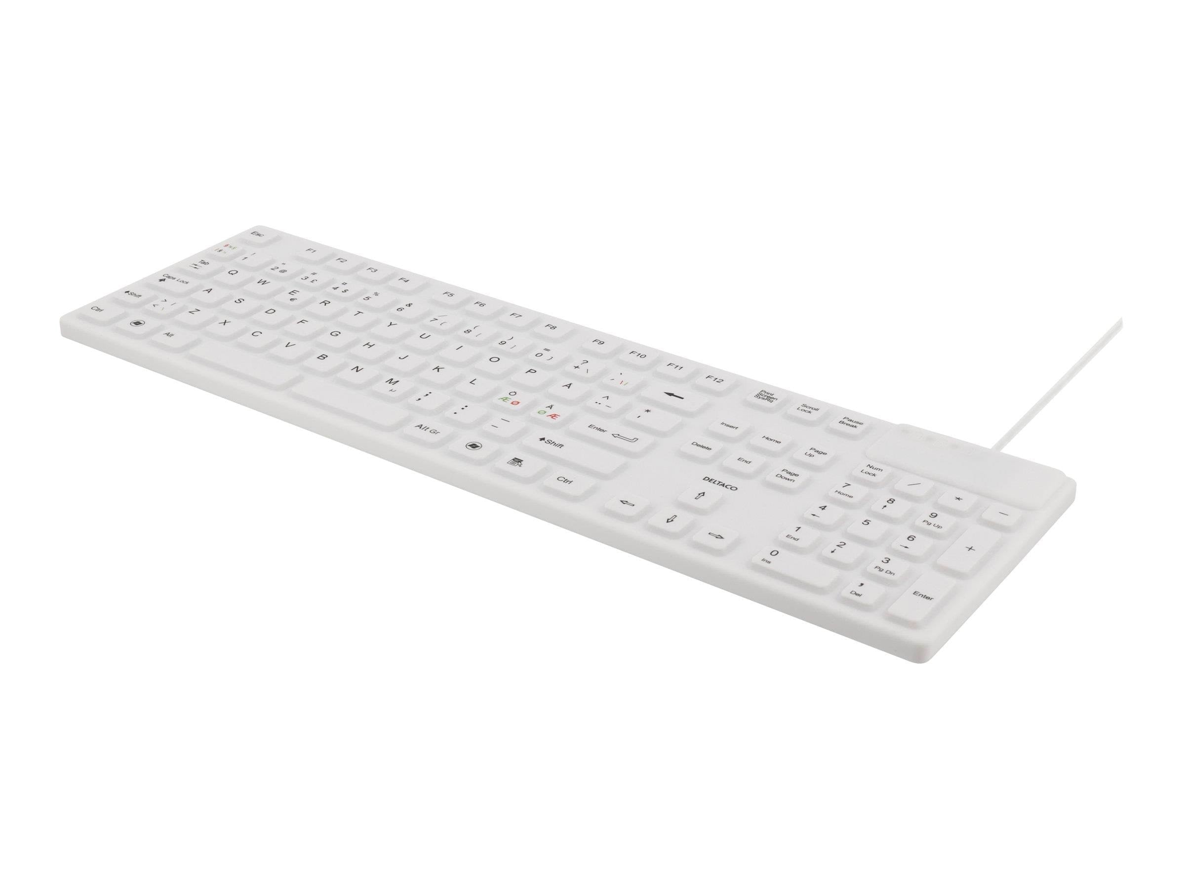Deltaco TB-505 - Tastatur - Nordisk - Hvid Tastatur ST-IKB002-WH