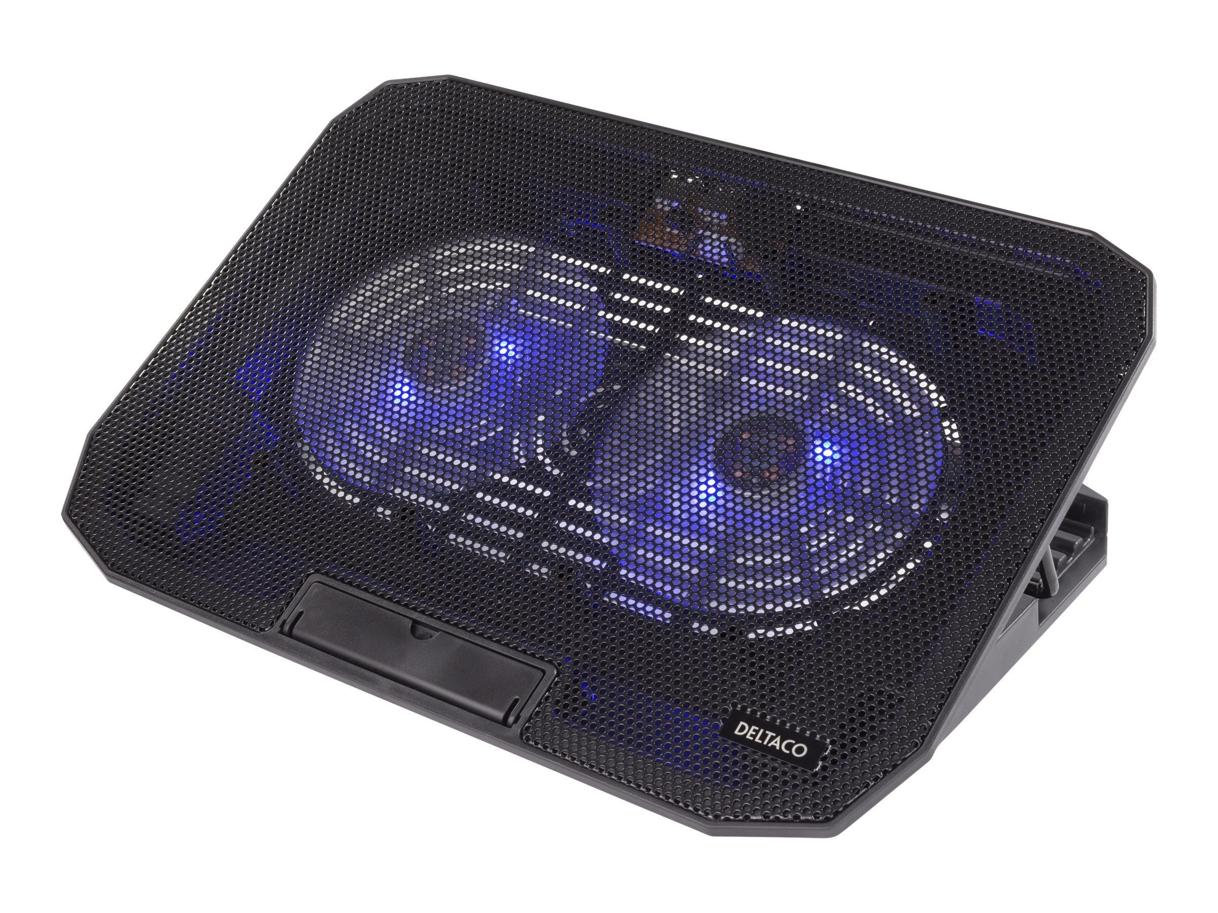 Deltaco Laptop Cooler for 15.6" lapotop 2 x 120mm fan Køling LTC-100