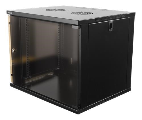 Deltaco 19-5409B - 9U - Wall Mount Rack Cabinet Rackskab