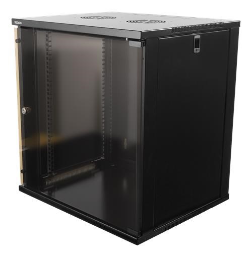 Deltaco 19-5412B - 12U - Wall Mount Rack Cabinet Rackskab