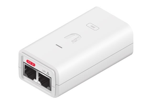 Ubiquiti 24 V DC PoE Adapter 12W Poe Injektor POE-24-12W-G-WH