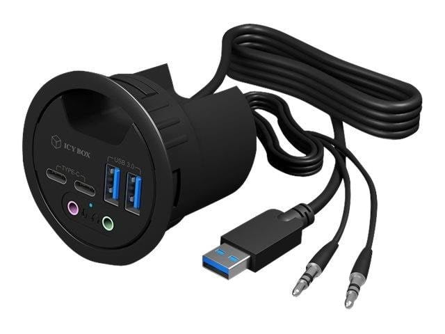 RaidSonic ICY BOX IB-HUB1403B USB hub - 4 ports - Sort Usb Hub