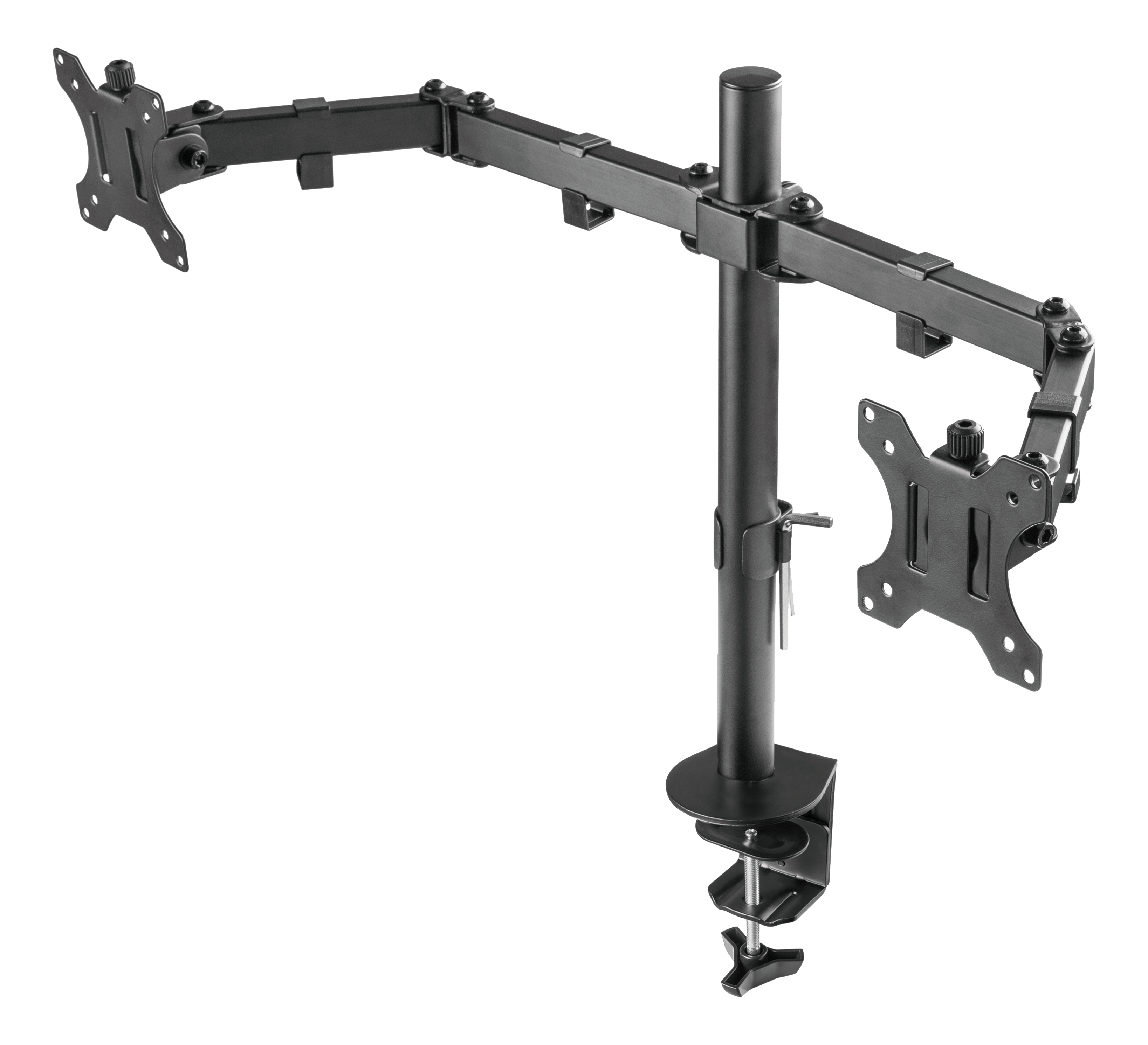 Deltaco Dual Monitor Desk Mount for 13"-32" screens - Sort Skærmholder GAM-040