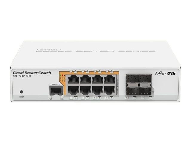 MikroTik Cloud Router Switch CRS112-8P-4S-IN Switch