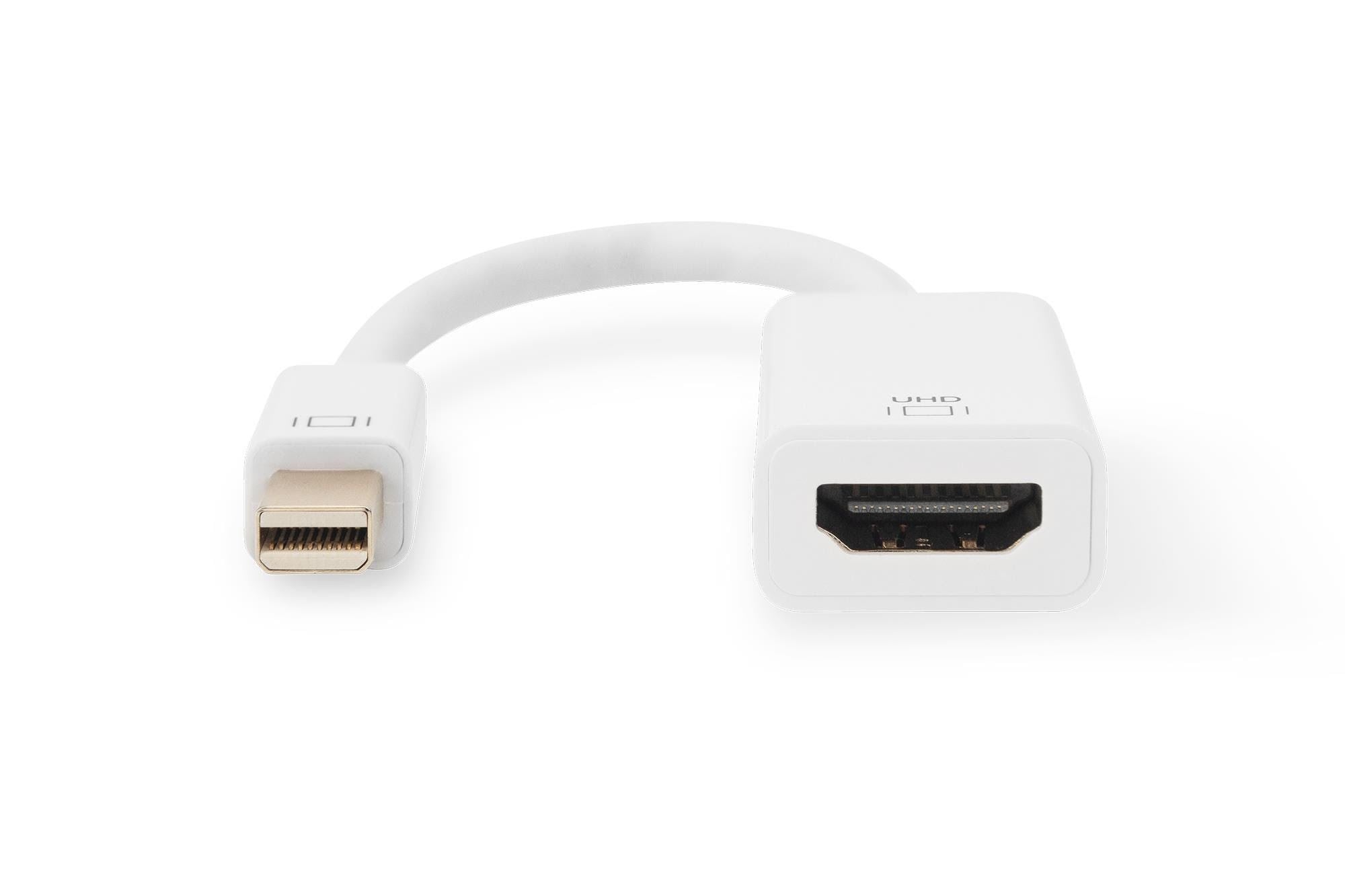DIGITUS Active Mini DisplayPort to HDMI Adapter Skærmkabel Hvid AK-340416-002-W