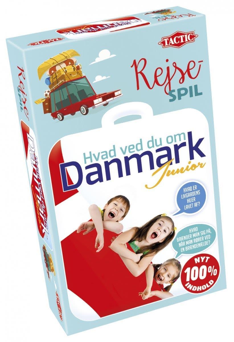 Tactic Hvad ved du om Danmark Junior rejsespil Brætspil 55130