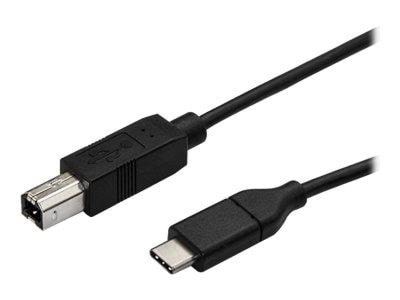 StarTech.com USB C to USB B Printer Cable - M/M - USB 2.0 - USB-C cable - 3 m Usb Kabel Sort USB2CB3M