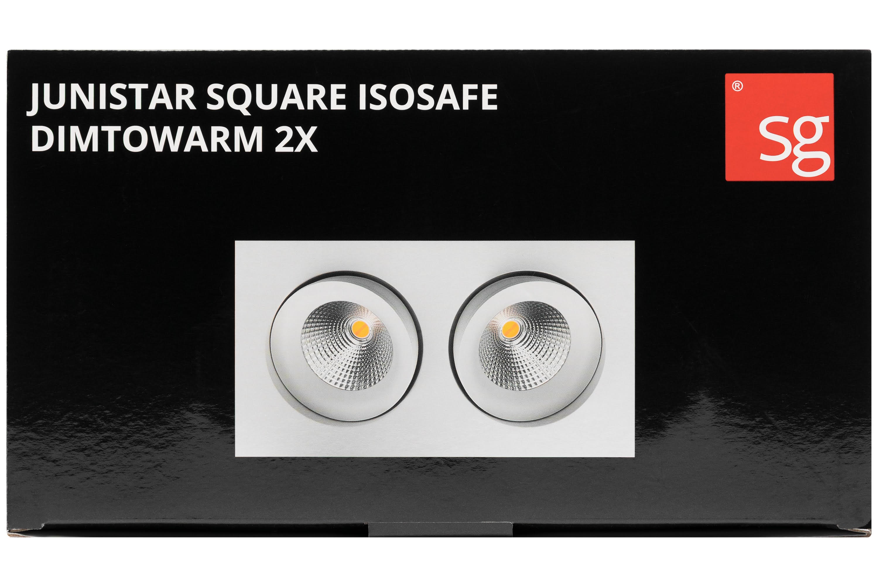 SG Armaturen Junistar IsoSafe DimToWarm Sort 2x6W Lampe 901263