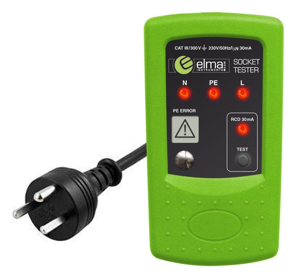 Elma Instruments Elma 8410 DK stikkontakttester Instrumenter 5706445140350