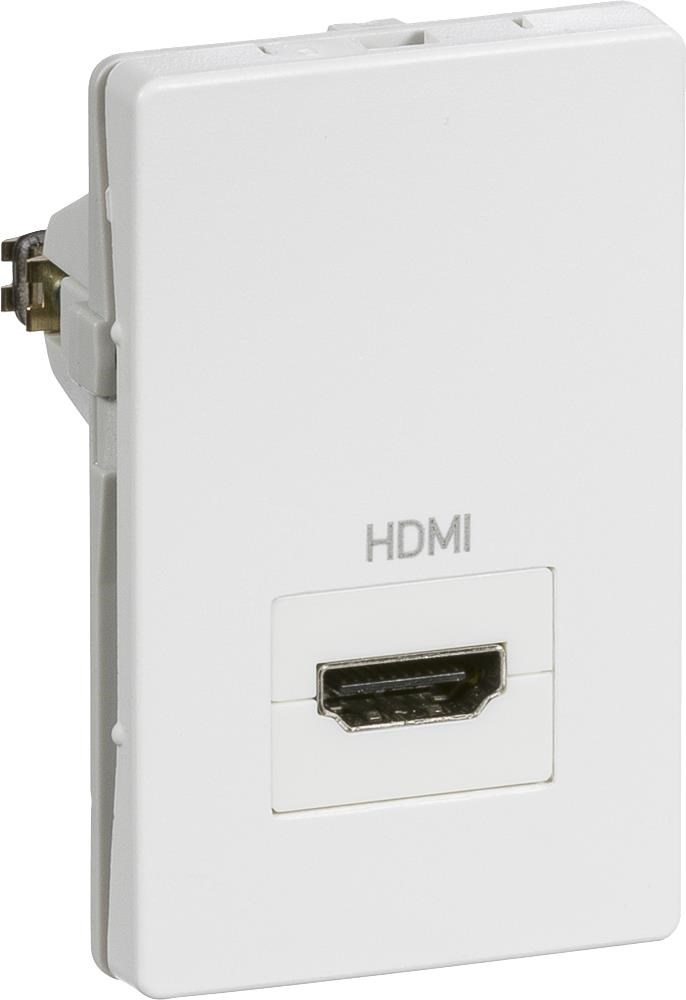 LK FUGA HDMI udtag 1½ modul, hvid Lauritz Knudsen 508D6450