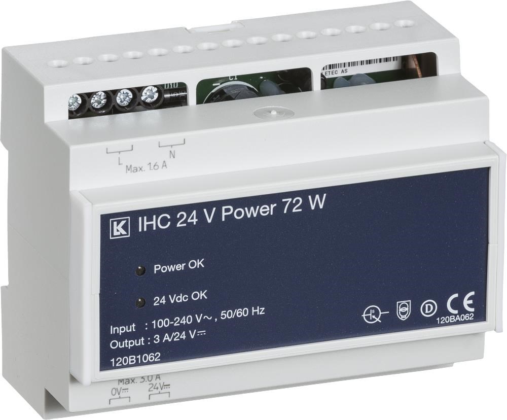 LK IHC Control strømforsyning 72 W Lauritz Knudsen 120B1062