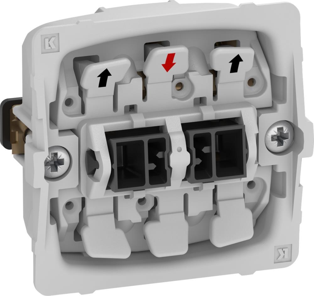 LK FUGA kroneafbryder 1 modul 16A, uden afdækning Lauritz Knudsen 542D0005
