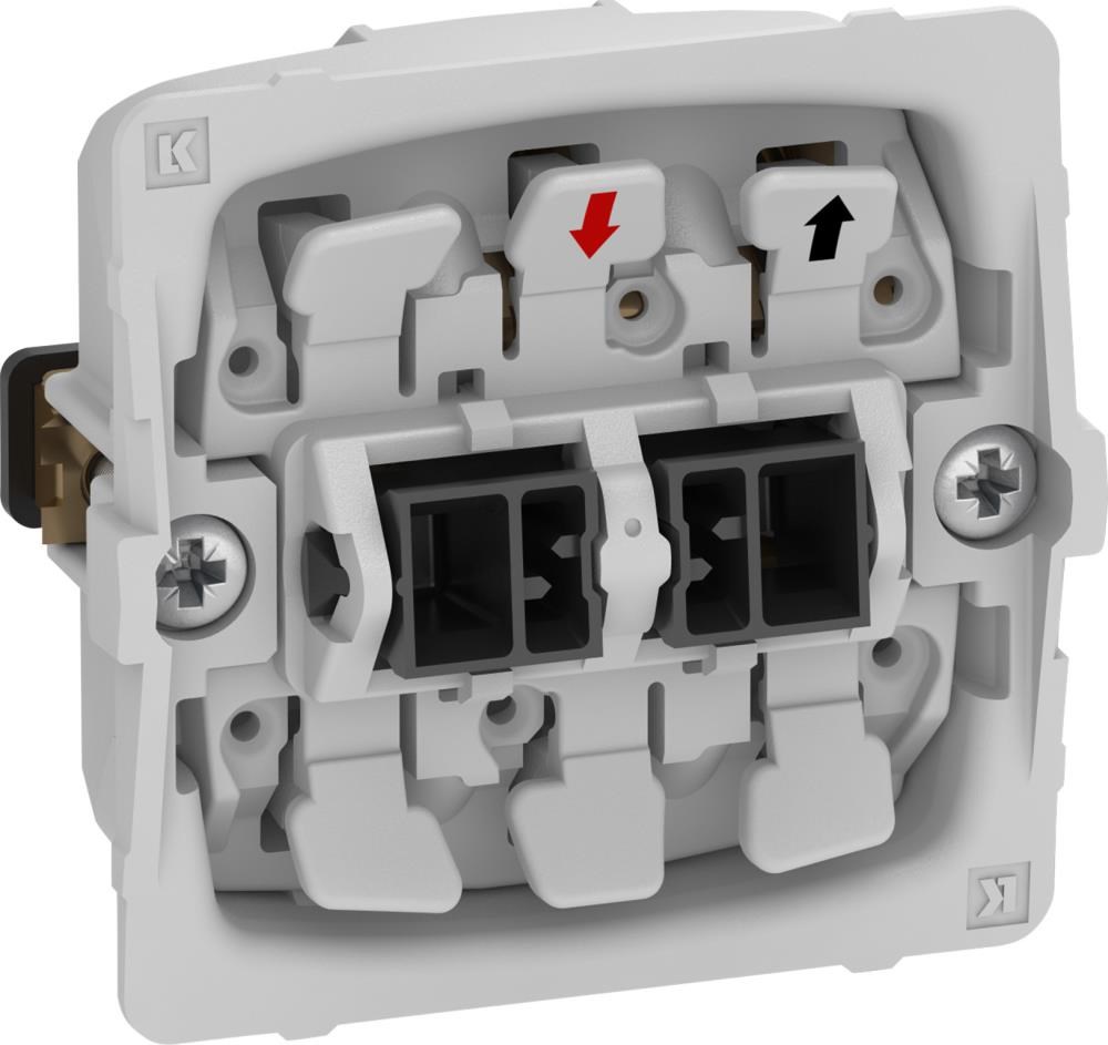 LK FUGA afbryder 16A 1-pol 1 modul, uden afdækning Lauritz Knudsen 542D0001