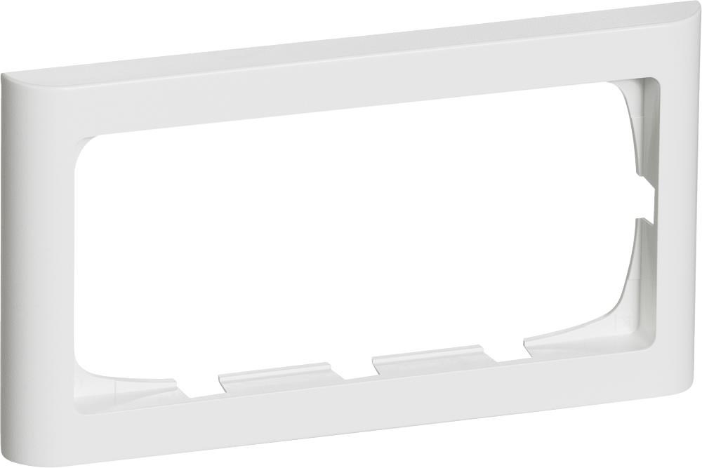 LK FUGA Softline 63 ramme 2 modul vandret, hvid Lauritz Knudsen 500D6120