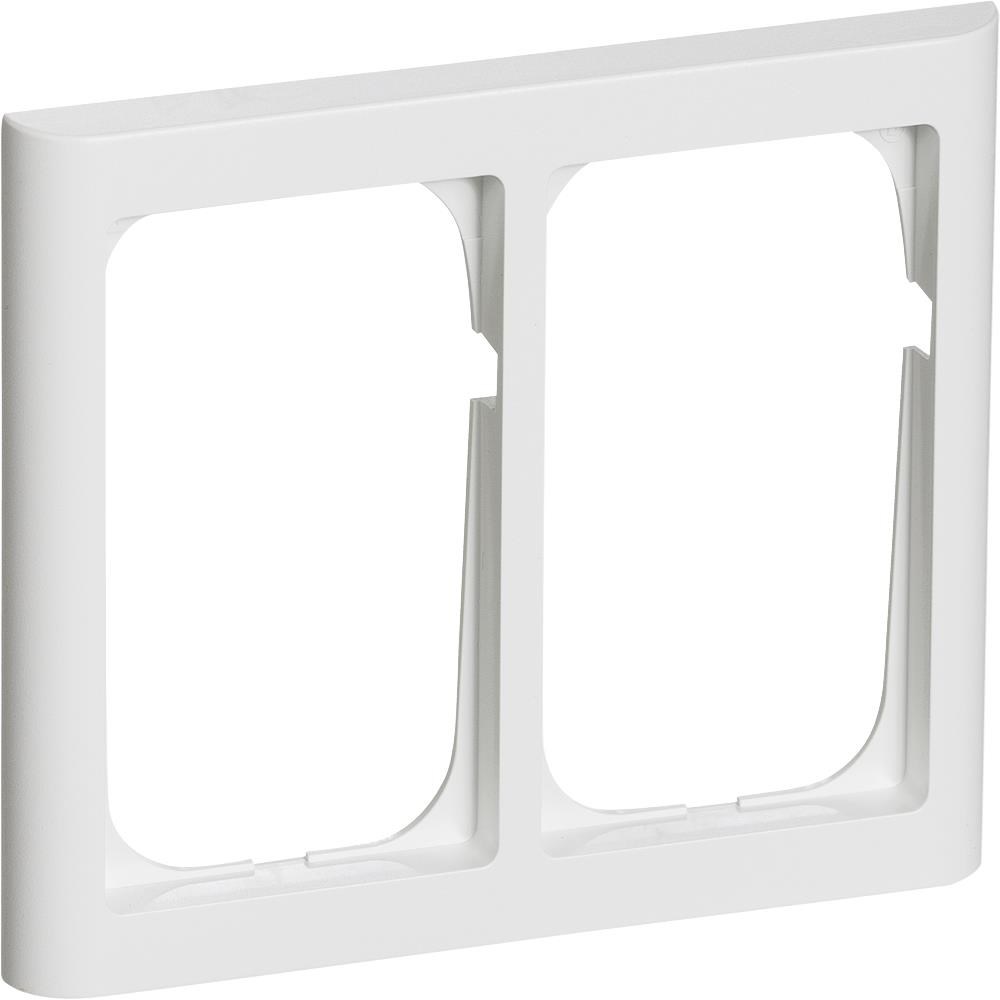 LK FUGA Softline 63 ramme 2x1 ½ modul, hvid Lauritz Knudsen 500D6215