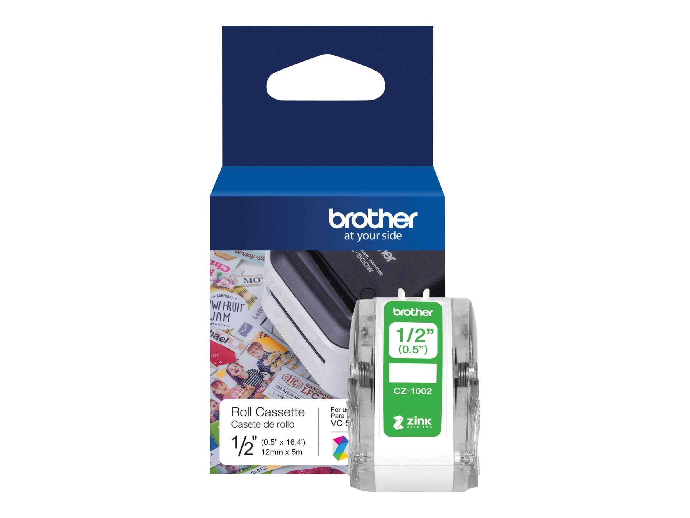 Brother CZ-1002 - continuous labels - 1 roll(s) - Roll (1.2 cm x 5 m) Fotopapir CZ1002