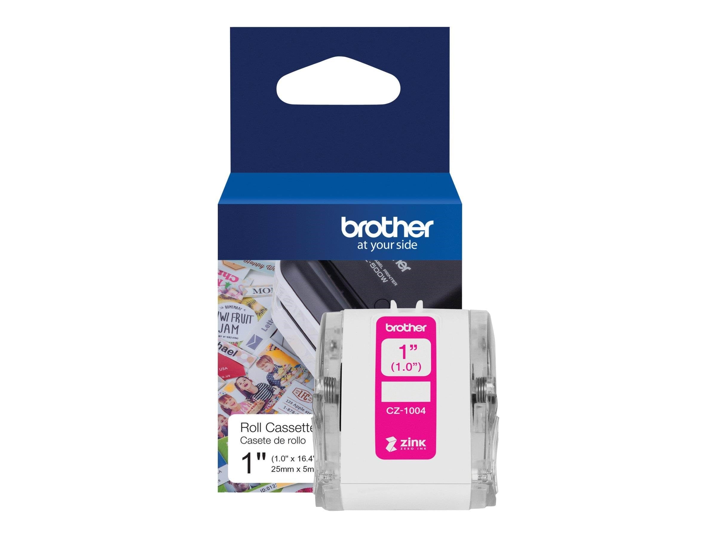 Brother CZ-1004 - continuous labels - 1 roll(s) - Roll (2.54 cm x 5 m) Fotopapir CZ1004