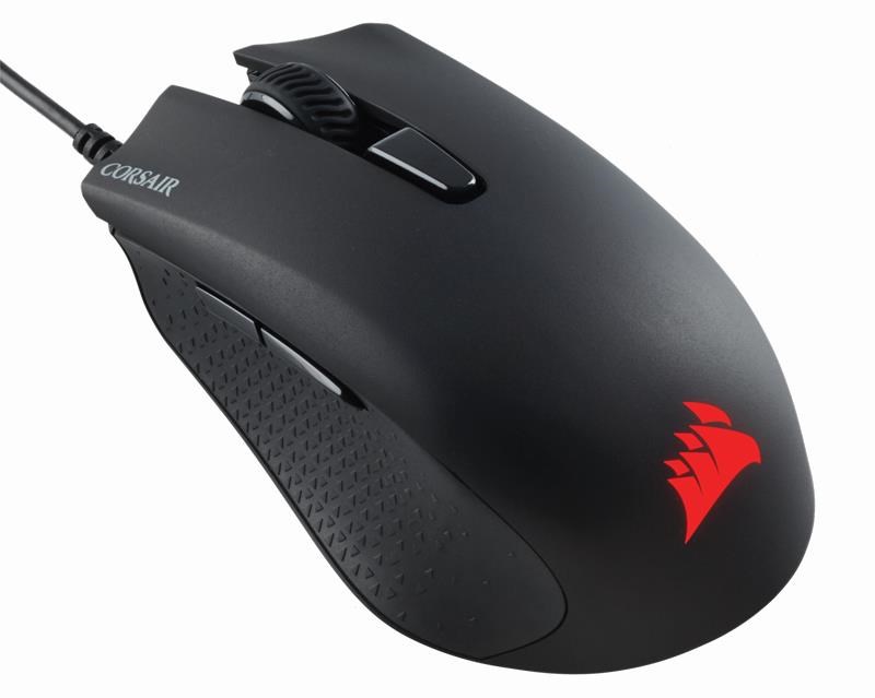 Corsair Harpoon RGB PRO - Gaming Mus - Optisk - 6 knapper - Sort med RGB lys Mus CH-9301111-EU