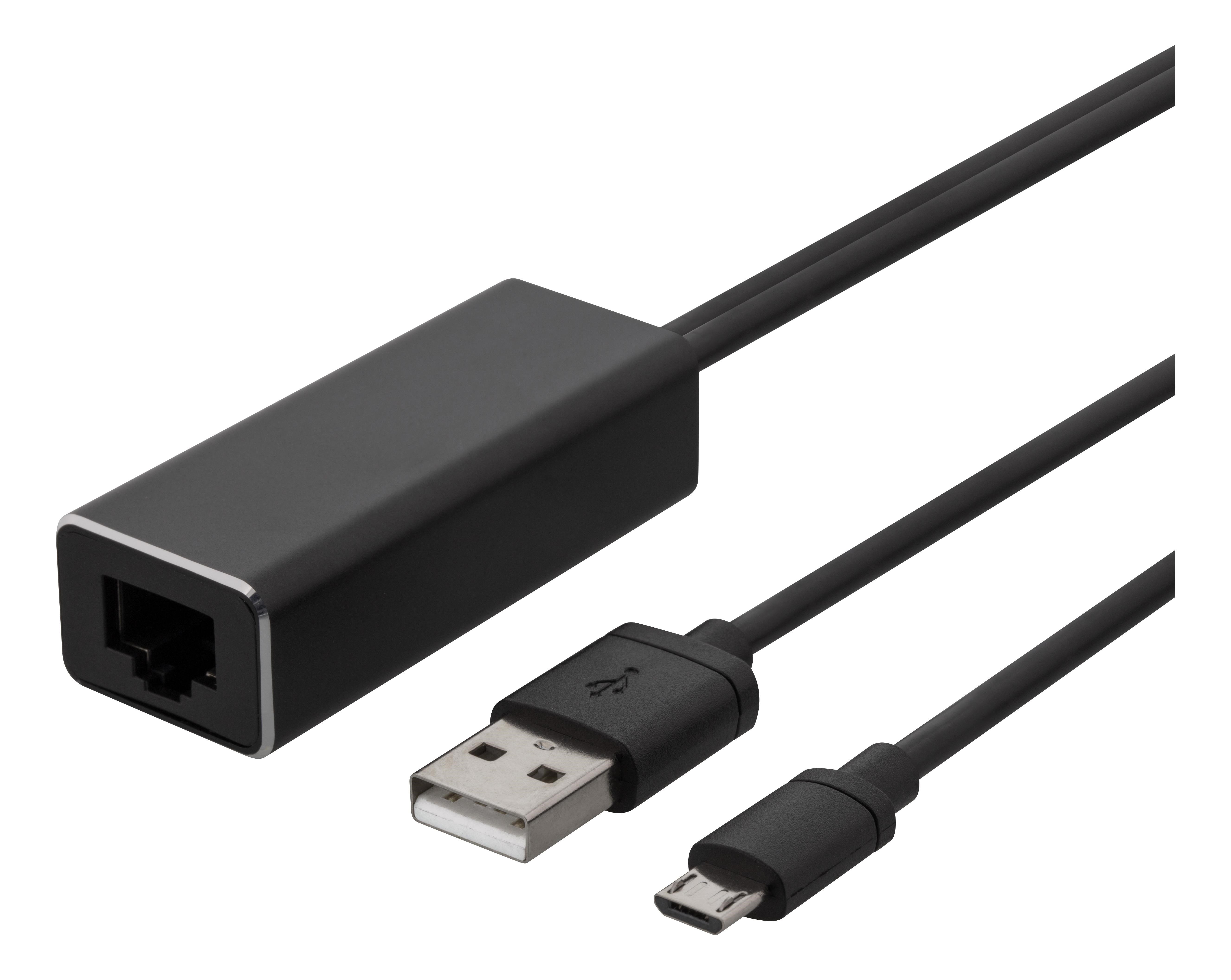 Deltaco Ethernet adapter for casting devices 1m Netværksadapter CAST-ETHERNET