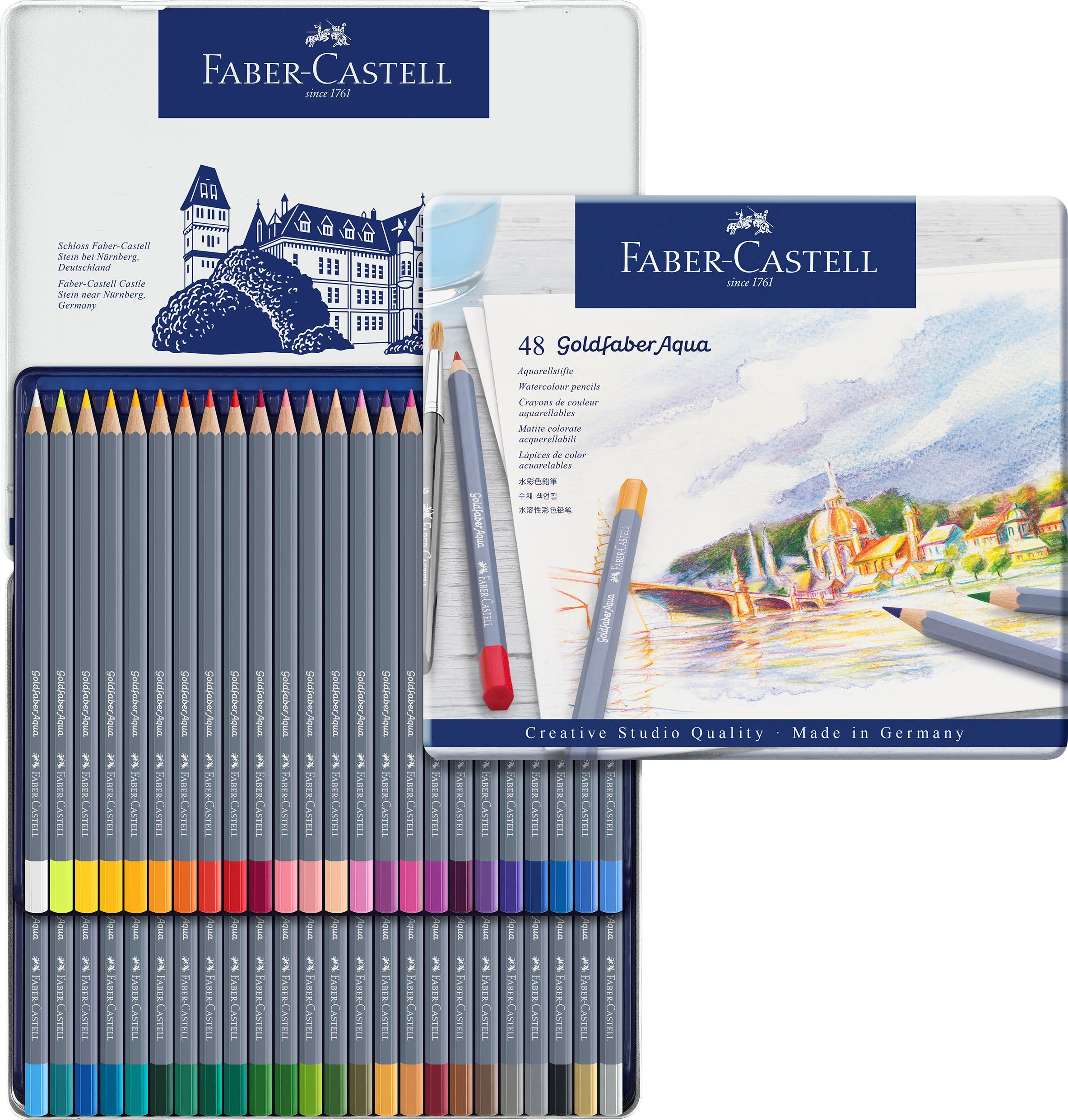 Faber-Castell Goldfaber akvarel tin 48 ass Hobby Artikler 114648