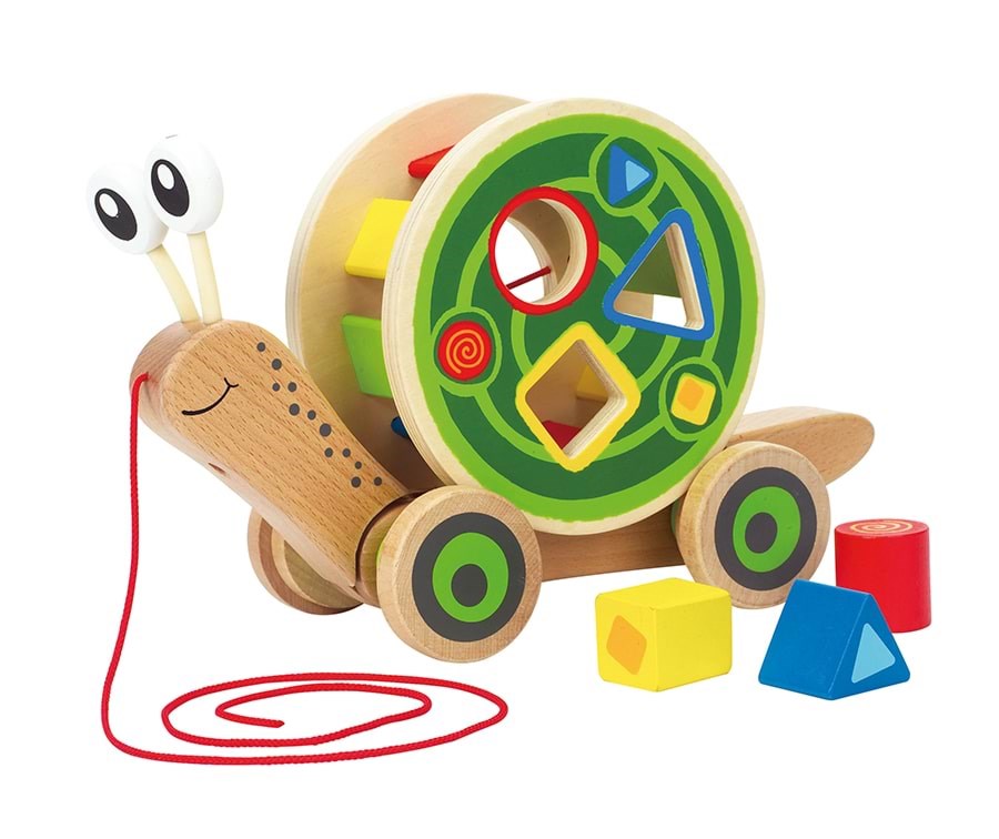 Hape Walk-A-Long Snail Babylegetøj 5747