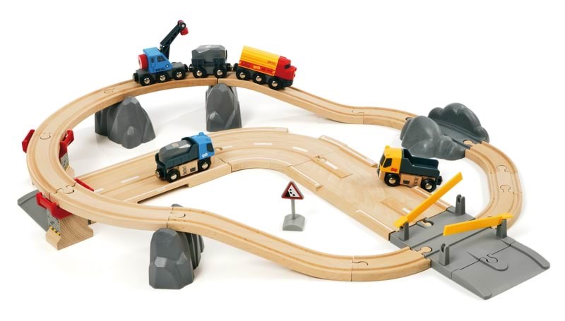Brio 33210 Tog- og vejbane, lodsesæt Brio Tog