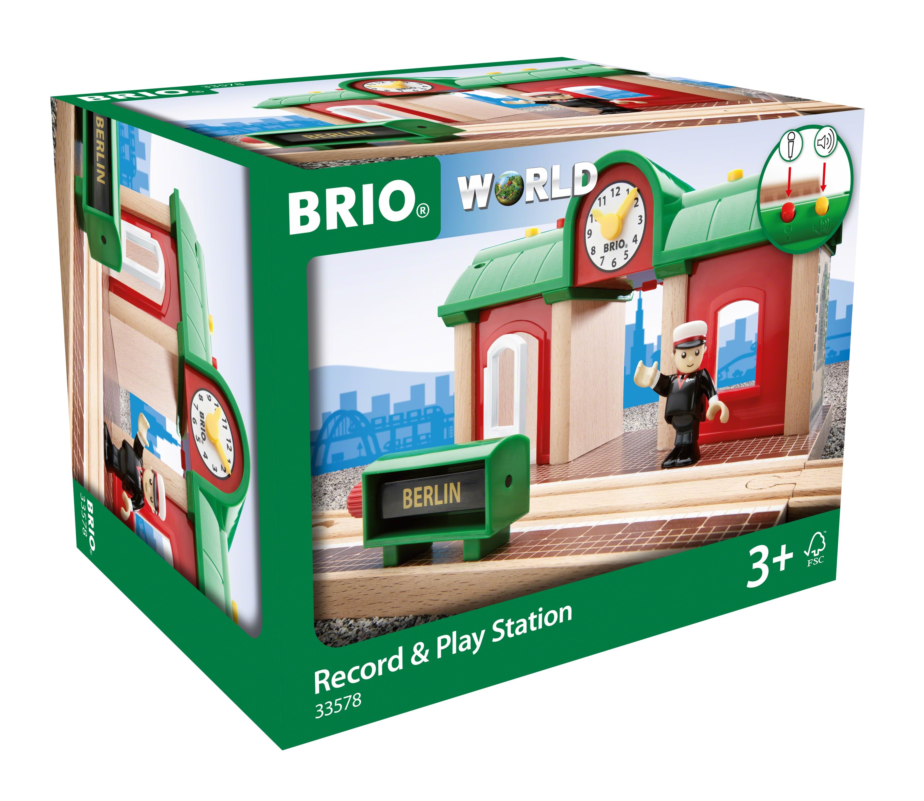 Brio 33578 Togstation m/optagefunktion Brio Tog